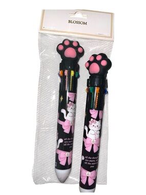 SWEETHEART CUTE CAT PAW 10 COLOR INK PEN